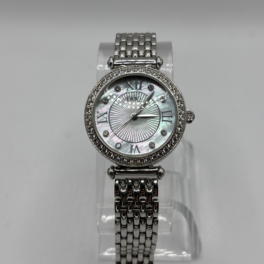 Women's DMQ CZ‎ Silver Tone Watch, 11665